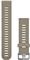 Garmin Schnellwechsel-Armband 20mm Silikon Sandstein/Silber