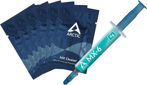 ARCTIC cleaning cloths MX Cleaner + MX-6 4g thermal paste