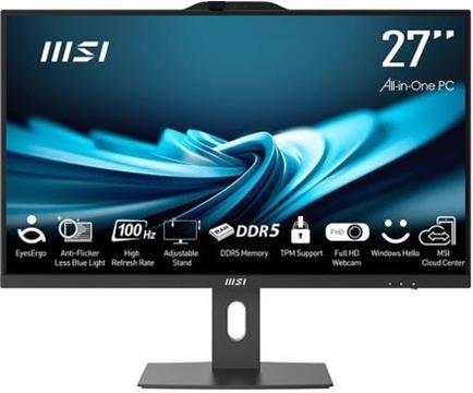 MSI AIO PRO AP272P 1M-845EU Core7-150U 27" IPS LED FHD Non-Touch Anti-Glare 16GB SSD1TB M.2 AX211 WiFi 6E Windows 11 Pro Black