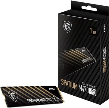 MSI SPATIUM M470 PRO PCIe 4.0 NVMe M.2 2 TB PCI Express 4.0 3D NAND