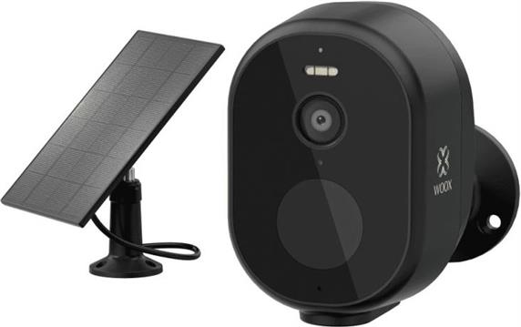 WOOX WiFi Smart vanjska kamera + solarni panel, Ultra HD 2K microSD (max. 128GB), IP65 vodootporna, Alexa & Google Assistant, WooxHome app (R4253)