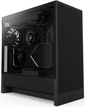 Kućište H5 Flow (2024), Black, Tempered Glass, CC-H52FB-01