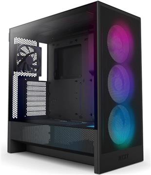 Kućište H5 Flow RGB (2024), Black, Tempered Glass, CC-H52FB-R1