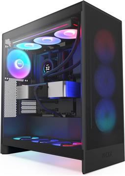 Kućište H7 Flow RGB (2024), Black, Tempered Glass, CM-H72FB-R1