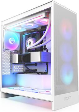 Kućište H7 Flow RGB (2024), White, Tempered Glass, CM-H72FW-R1