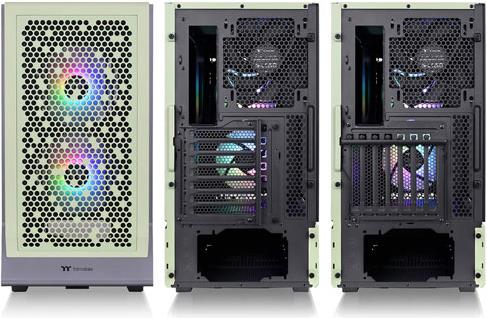 Kućište Thermaltake Ceres 300 TG ARGB, Light Green, Tempered Glass