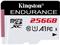 High Endurance 256 GB microSDXC (white/black, UHS-I U1, Class 10, A1)