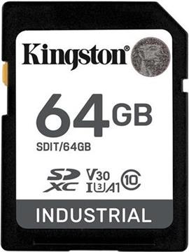 Industrial 64 GB SDXC (black, UHS-I U3, Class 10, V30, A1)