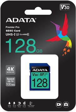 Premier Pro 128 GB SDXC (UHS-I U3, Class 10, V30)