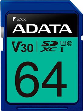 Premier Pro 64 GB SDXC (UHS-I U3, Class 10, V30)
