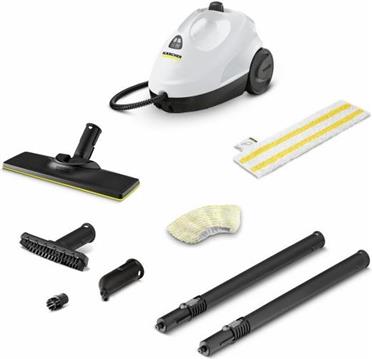 Parni čistač Kärcher SC 2 EasyFix, bijelo-crni, 1500 W, s podnim setom EasyFix, 1.512-600.0