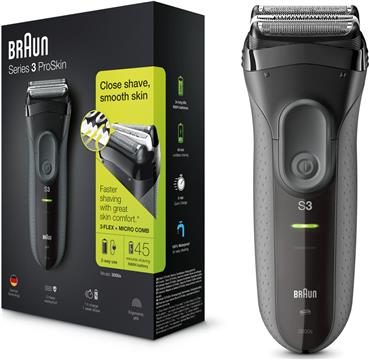  Električni brijaći aparat Braun Series 3 ProSkin – 3000s, crni
