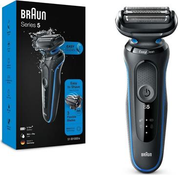 Električni brijaći aparat Braun Series 5 – 51-B1000s, crno-plavi