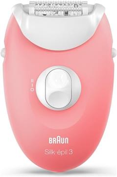 Epilator Braun Silk-épil 3-176, roza/bijeli