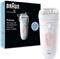 Epilator Braun Silk-épil 5-000, bijelo/roza, s četkicom za čišćenje