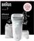 Epilator Braun Silk-épil 7-041, bijelo/srebrni, s vrećicom za pohranu, nastavkom za brijanje i trimerom za osjetljiva područja