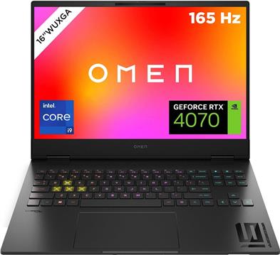 Prijenosno računalo HP Omen16-u1295ng (black, Intel® Core? i9-14900HX, NVIDIA GeForce RTX 4070, 32 GB, 1 TB (1 TB SSD), Windows 11 Home 64-Bit)