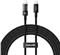 Baseus Gem USB C to USB C fast charging cable 2 m 100 W Black