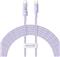 Baseus Gem USB C to USB C fast charging cable 2 m 100 W Purple