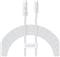 Baseus Gem USB C to USB C fast charging cable 2 m 100 W White