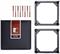 Noctua NA-SFMA1 computer cooling component Universal Mounting kit Black 2 pc(s)