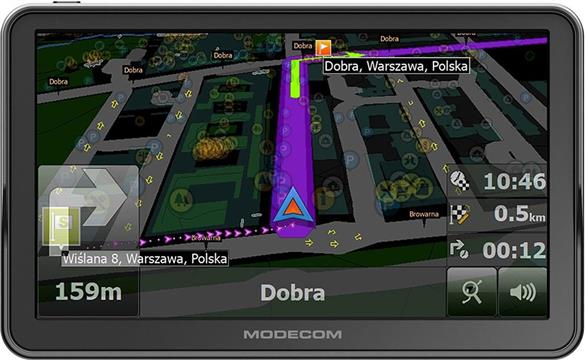 MODECOM FreeWAY CX 7.3 CAR NAVIGATION + MapFactor maps of Europe