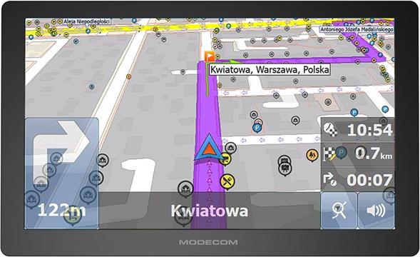 MODECOM FreeWAY CX 9.0 CAR NAVIGATION + MapFactor maps of Europe