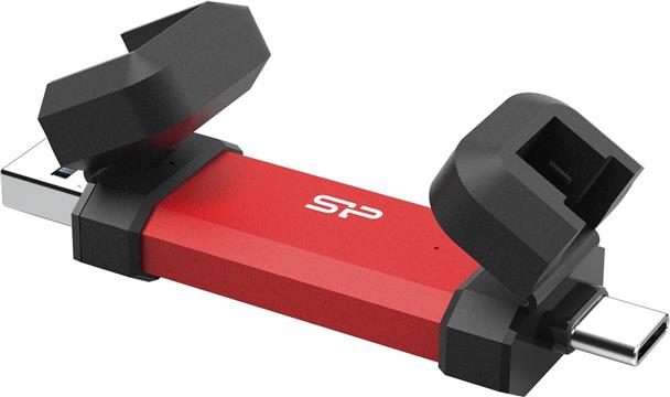 Silicon Power DS72 USB flash drive 1 TB USB Type-A / USB Type-C 3.2 Gen 2 (3.1 Gen 2) Red