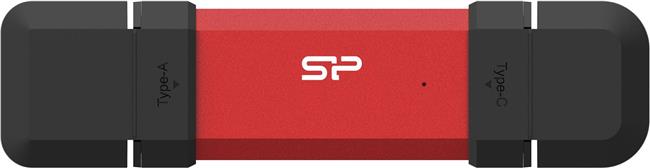 Silicon Power DS72 USB flash drive 500 GB USB Type-A / USB Type-C 3.2 Gen 2 (3.1 Gen 2) Red