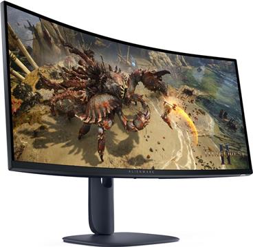 Monitor Alienware 34 Gaming AW3425DWM Curved, 3440x1440, WQHD, 180Hz, VA Antiglare, 21:9, 3000:1, 400 cd/m2, AMD FreeSync+ VESA, 4ms/2ms/1ms, 178/178, DP, 2xHDMI, 2xUSB-A, USB-B, Tilt, Pivot, Height A