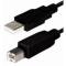 USB kabel 1,8m, AM - BM, Transmedia C 142-HSL, crni