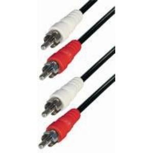 Transmedia A4, RCA Kabel, 2x RCA-plug na 2x RCA-plug, 2,5 m, stereo, zaštićen, standardni