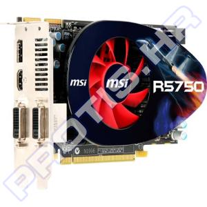 Grafička kartica MSI PCI-E ATI Radeon HD5750, GDDR5, 1GB, 128Bit, 2DVI, FanSink