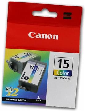 Tinta Canon BCI-15COL, Tri-colour, 2 pak
