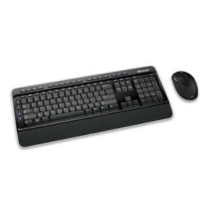Tipkovnica + miš Microsoft Wireless Desktop 3000 BlueTrack, USB, Crna