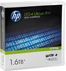 HP LTO4 Ultrium 1.6TB RW Data Cartridge, C7974A
