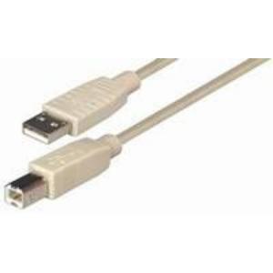 USB kabel 1,2m, AM - BM, Transmedia C142-1,2HL, bež