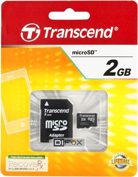 Memorijska kartica Transcend 2GB MicroSD, sa adapterom