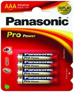 Baterija Panasonic LR03PPG/4BP Alkaline Pro Power AAA, 4 kom