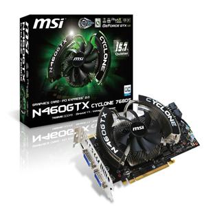 Grafička kartica MSI PCI-E nVidia GeForce N460, Cyclone, 768MB DDR5, 192bit, DX11