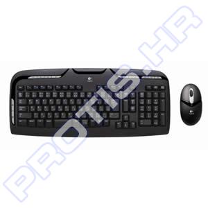 Tipkovnica + miš Logitech Cordless Desktop Express EX110, USB/PS/2