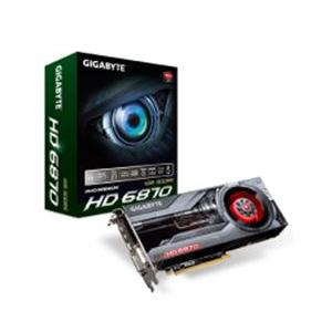 GigaByte ATI Radeon HD6870 1GB GDDR5/256-bit, PCIe, CRT (adapter)/DVI-I,DVI-D/Display Port/HDMI/HDCP