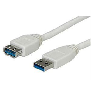 USB 3.0 kabel 1,8m, AM -AF, Roline, bijeli