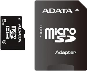 Memorijska kartica Adata 8 GB MicroSD HC Class4 + 1 adapter