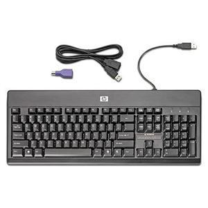 Tipkovnica HP Washable Keyboard, VF097AA, USB, PS2, Crno siva