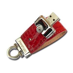 Memory ( USB flash ) PRESTIGIO Leather Flash Drive NAND Flash 16GB, USB 2.0, Red Crocodile Skin with