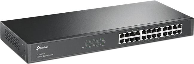 TP-LinkTL-SG1024 24-port Gigabit preklopnik (Switch), 24×10/100/1000M RJ45 ports, 1U 19" Rack, metalno kučište