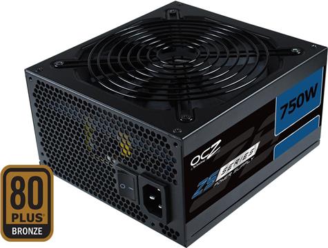 Napajanje 750W OCZ ZS series 750W SLI-Ready, Active PFC, 80 Plus Bronze, 135mm fan, EU cable