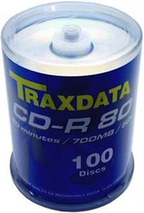 CD-R Traxdata, Kapacitet 700MB, 100 komada, Brzina 52x