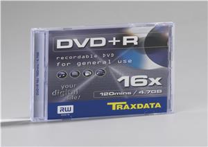 DVD+R Traxdata BOX 1, Silver, Kapacitet 4, 7 GB, 1 komad box, Brzina 16x